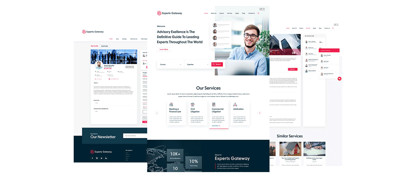 Experts Gateway Web Design